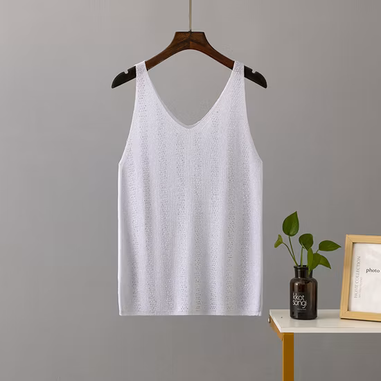 Chaleco envolvente de alambre de espina de pescado para mujer, camisola de encaje sólido Sexy, camiseta sin mangas